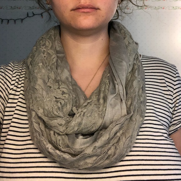 Gray Infinity Scarf - Picture 1 of 2